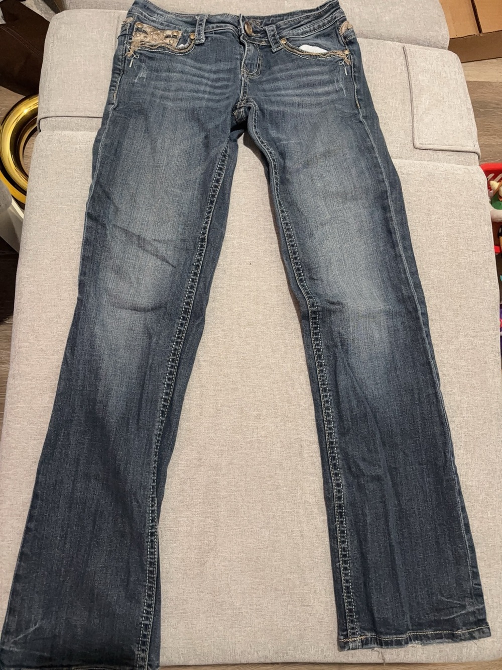 Grace in LA Dark Blue Boot Cut Jeans